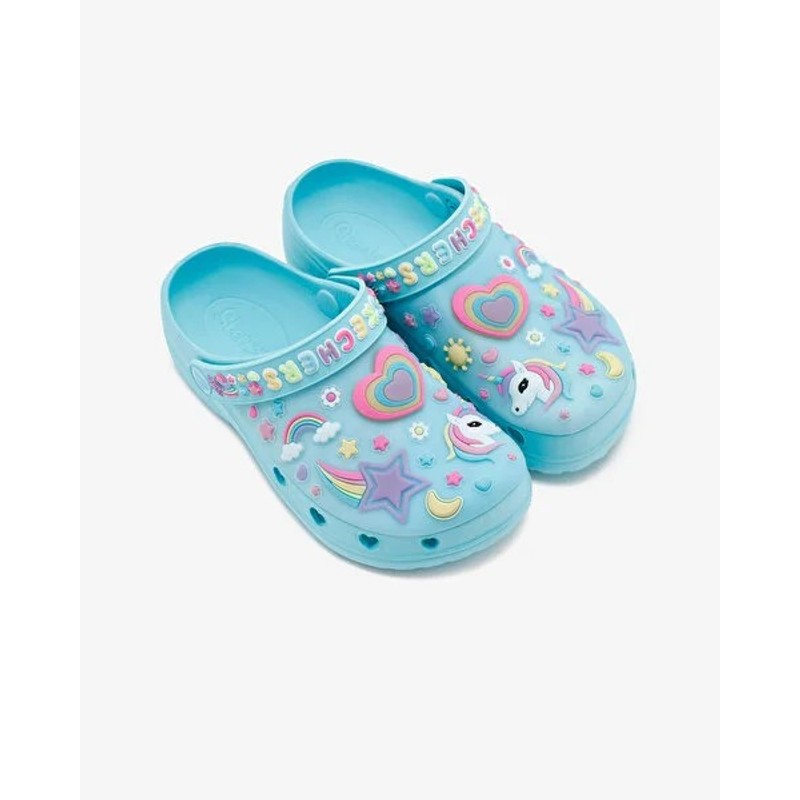 Skechers Heart Charmer - Girly Land Kız Çocuk Terlik (308406L TQMT) Skechers Heart Charmer - Girly Land Kız Çocuk Terlik (308406L TQMT)